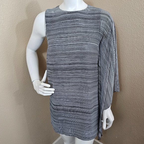 ALI&JAY Striped Drape One Sleeve Mini Dress~Size S - Picture 2 of 11